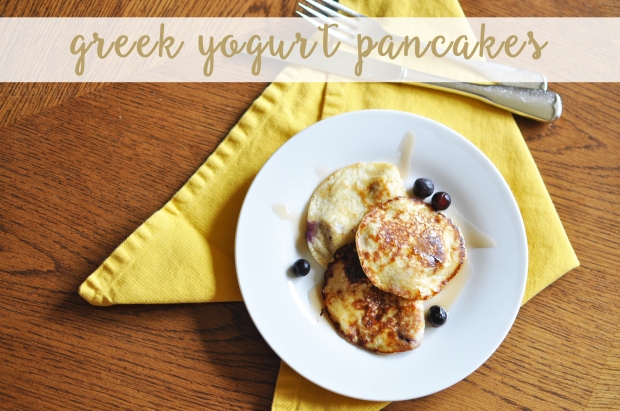 Greek Yogurt Blueberry Pancakes | Drink the Day