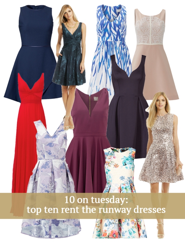 10 on Tuesday | Top Ten Rent the Runway Dresses